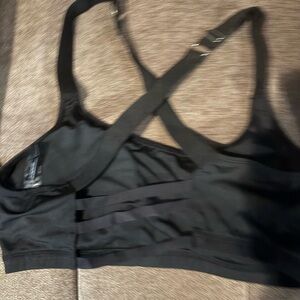 Elegant Black Women's Strappy Bra Large